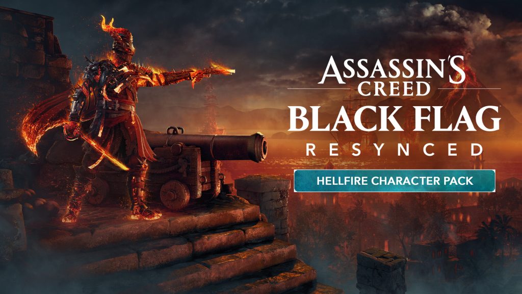 le pack cosmétique Hellfire aux effets de flammes rouges, en vente dans la boutique de Black Flag Resynced.