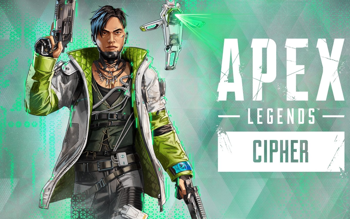 Illustration officielle de la saison Cipher d'Apex Legends publiée par Electronic Arts