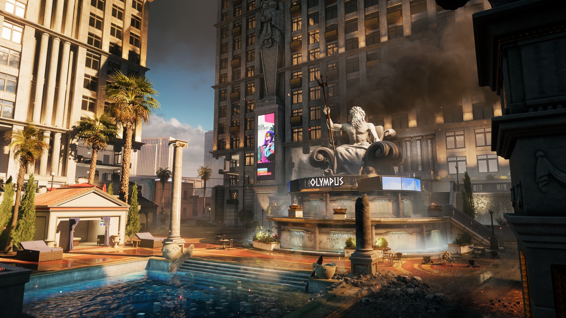 Vue de gameplay officielle de Vegas Strip dans Battlefield 6 Saison 5