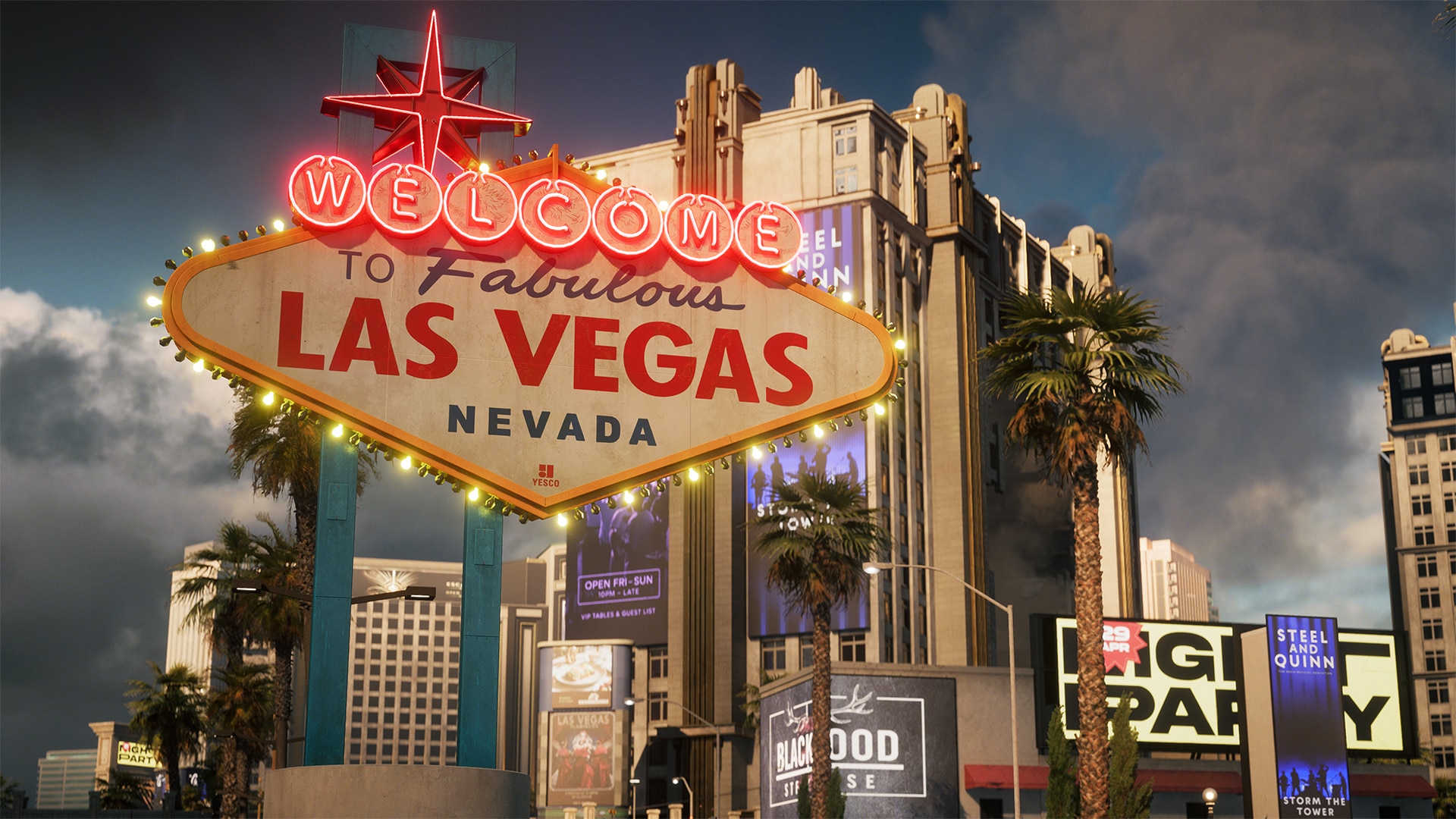 Vegas Strip dans Battlefield 6 Saison 5, vue officielle de la carte