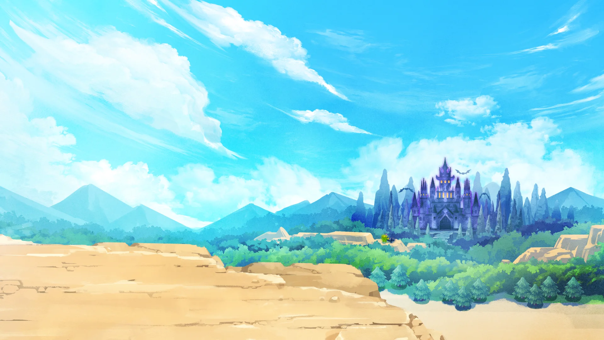 Illustration officielle Chocotto Land pour les dix-neuf ans du RPG japonais