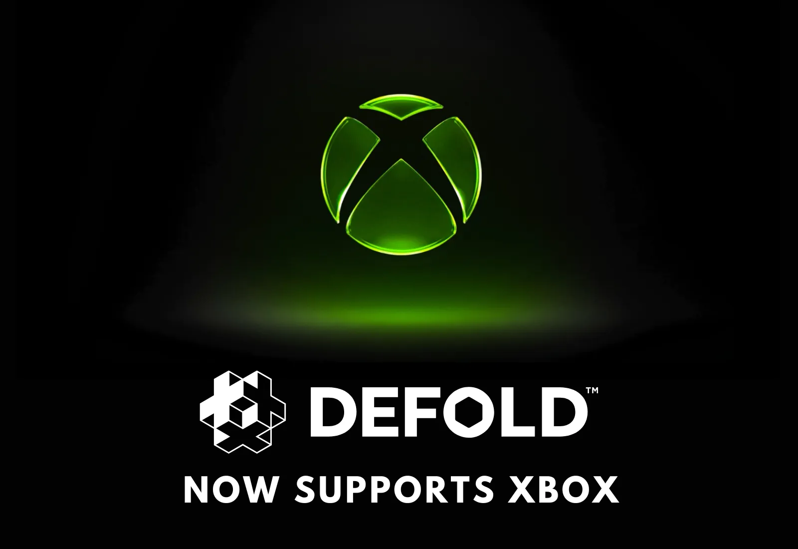 Visuel officiel Defold annonçant la prise en charge des consoles Xbox