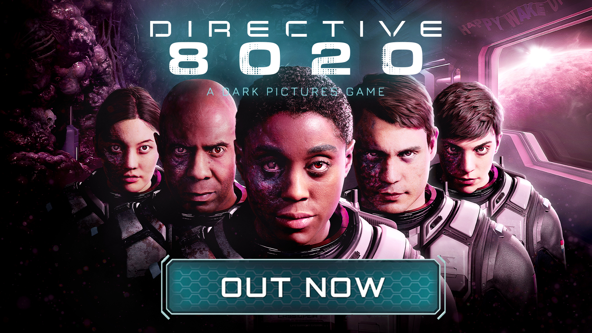 Visuel officiel du jeu de science-fiction horrifique Directive 8020