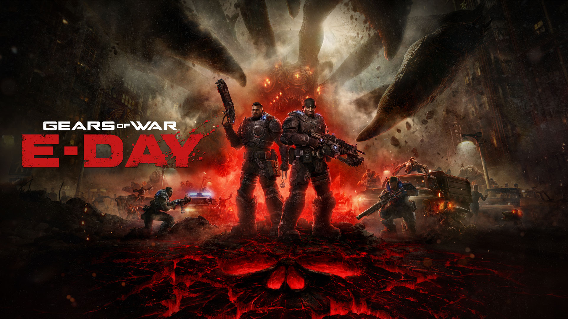 Marcus Fenix et Dom Santiago dans le visuel officiel de Gears of War E-Day
