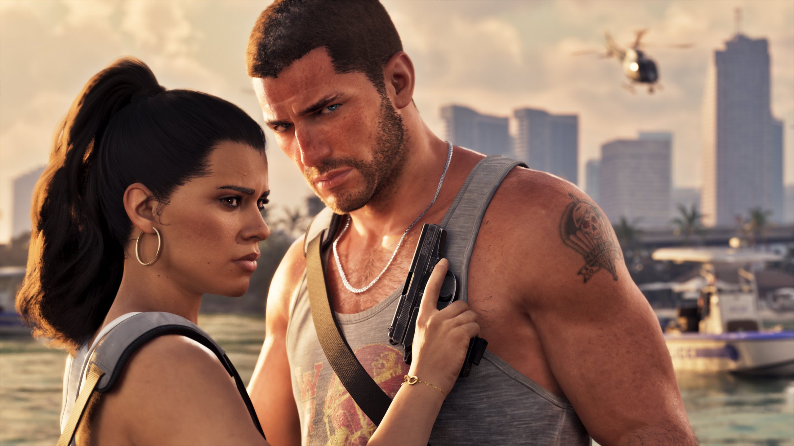 Grand Theft Auto VI : Jason et Lucia, visuel officiel Rockstar Games