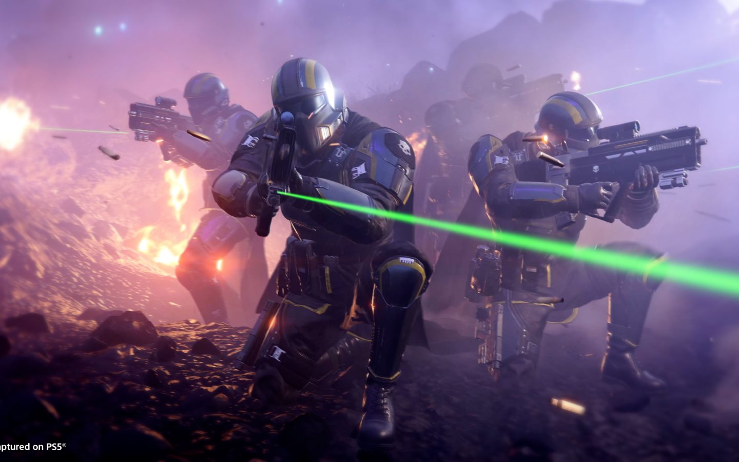 Capture officielle de Helldivers 2 Devoid of Liberty publiée par PlayStation