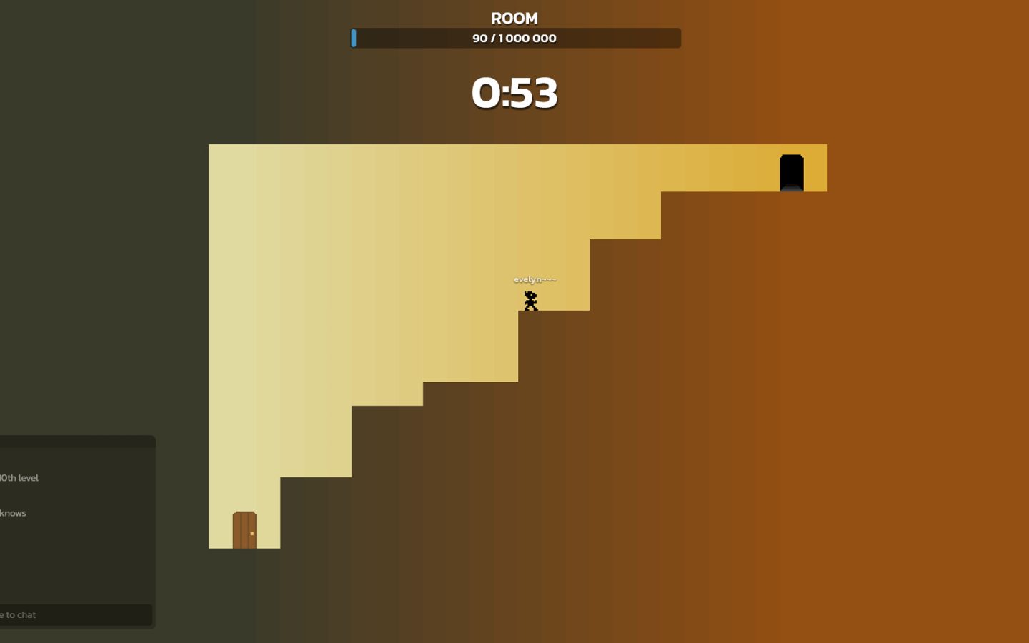 Capture officielle de Jono montrant le personnage, un niveau et le chronomètre de jeu