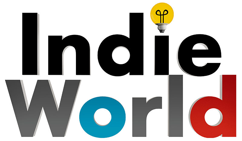 Logo officiel Indie World de Nintendo, présentation consacrée aux jeux indépendants