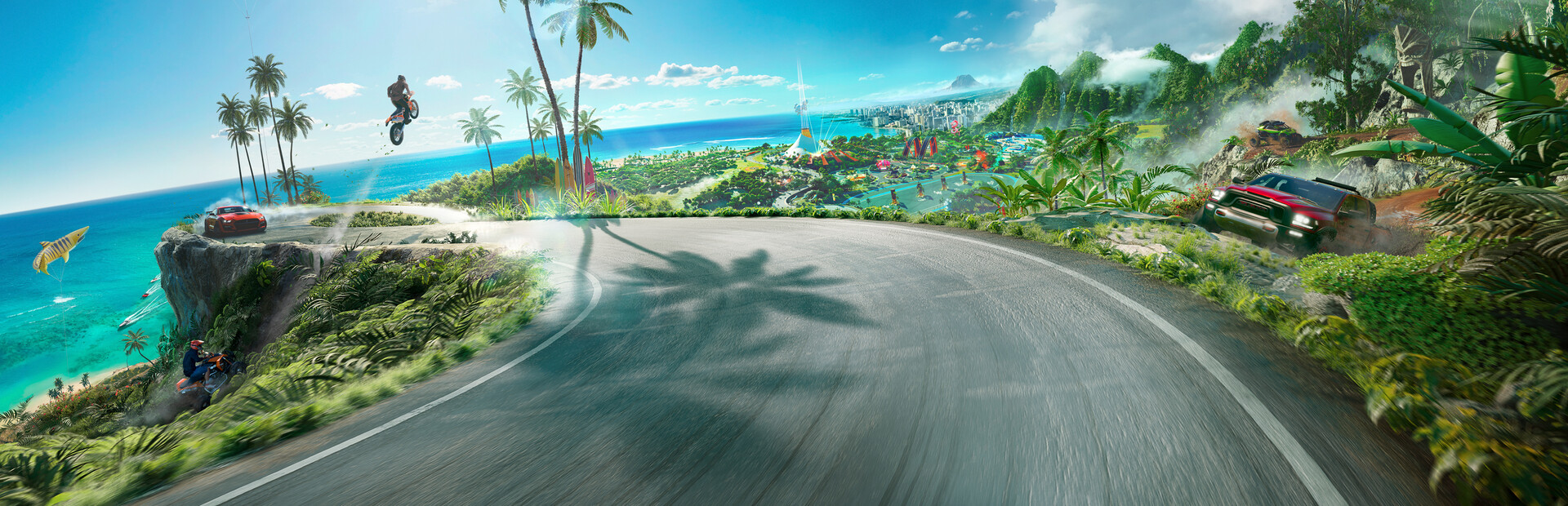 Visuel officiel de la Saison 11 de The Crew Motorfest consacré à l’exploration de Kaua’i