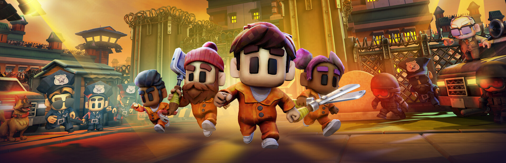 Visuel officiel de The Escapists 3, nouveau jeu d'évasion de prison en trois dimensions