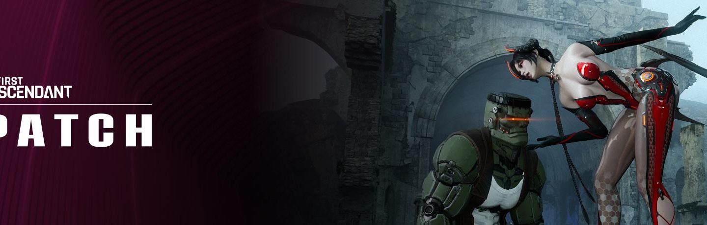 Bannière officielle du patch 1.4.7 de The First Descendant montrant les personnages